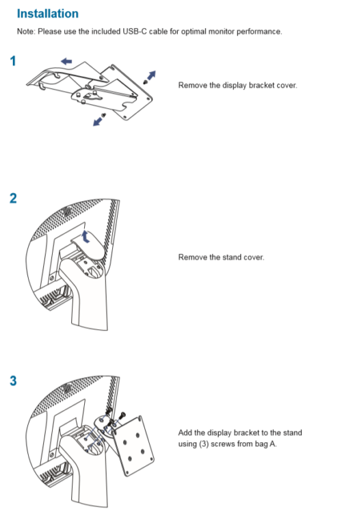 ELO Rear-Display Mount Kit for POS System PN-E835969